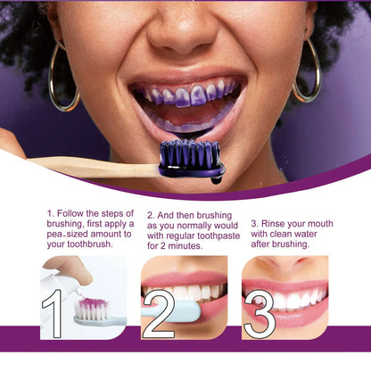 Purple Teeth Whitening Toothpaste – Color Correcting Smile Brightener